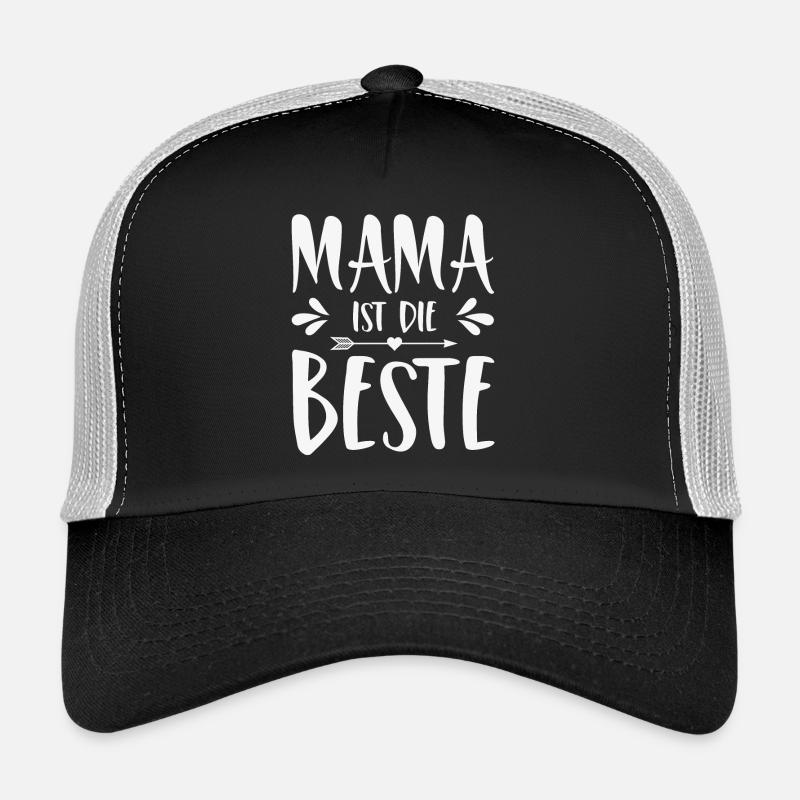 Mama ist die Beste - Trucker Cap - Schwarz/Steingrau