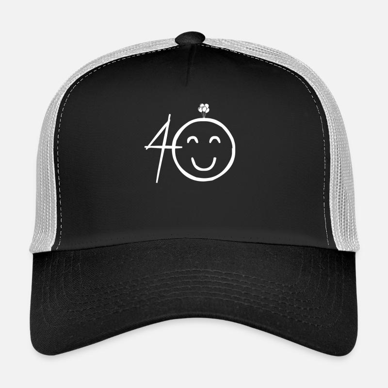 40th Birthday - Trucker Cap - black/stone grey