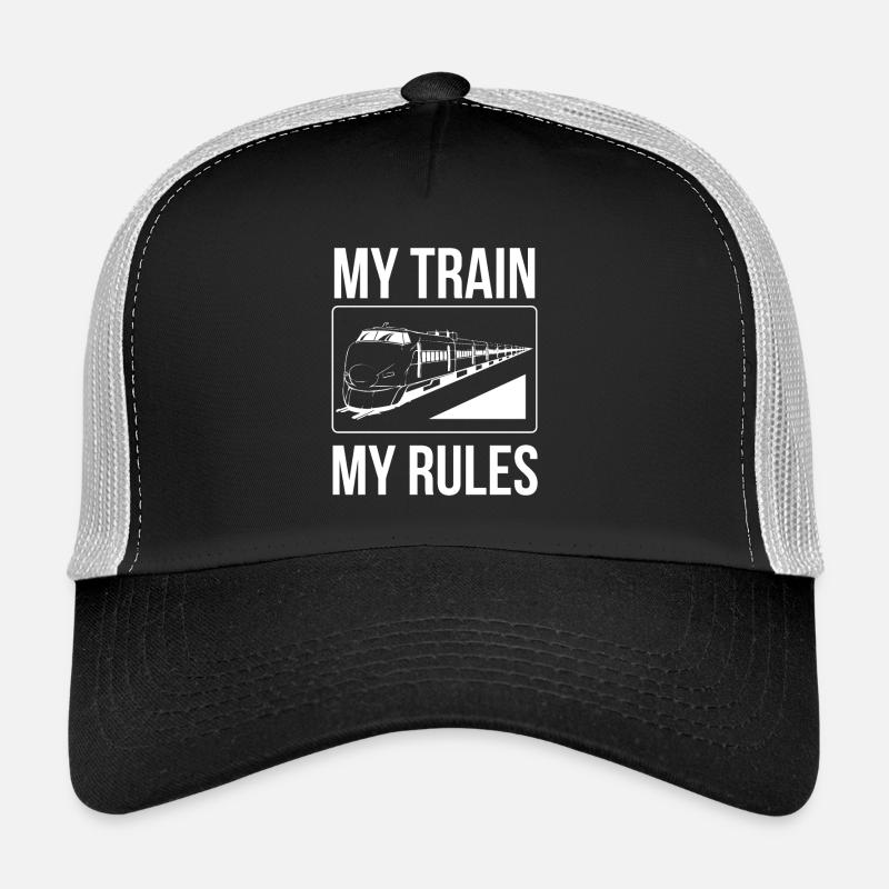 Chef de train Mon train Mes règles T-shirt Casquette trucker 