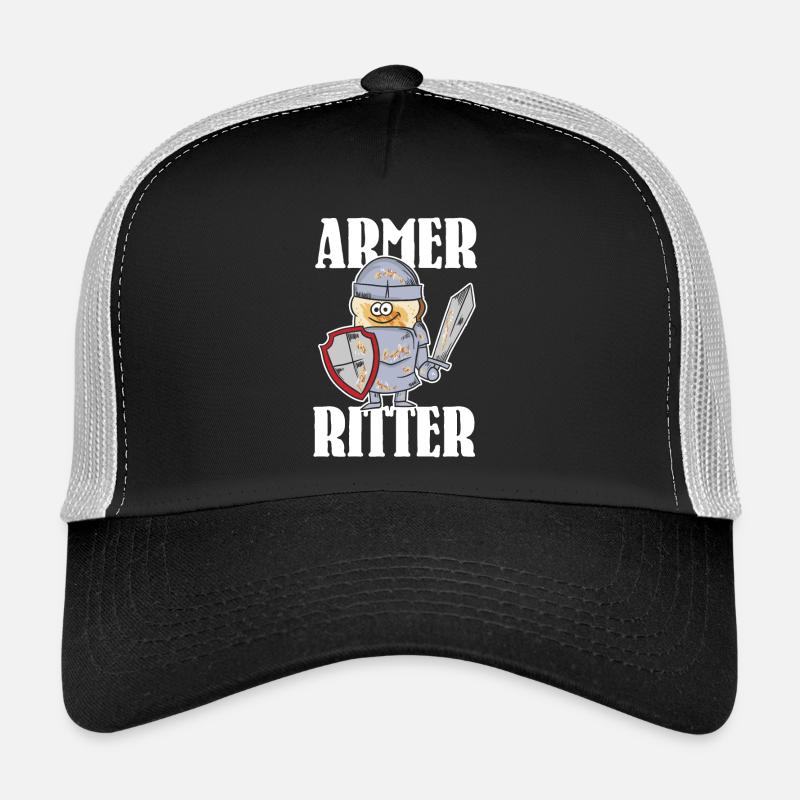 Armer Ritter, Frech Toast - Trucker Cap - Schwarz/Steingrau