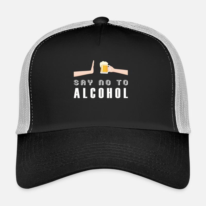 Dites non à l'alcool sans alcool sans alcool Casquette trucker 