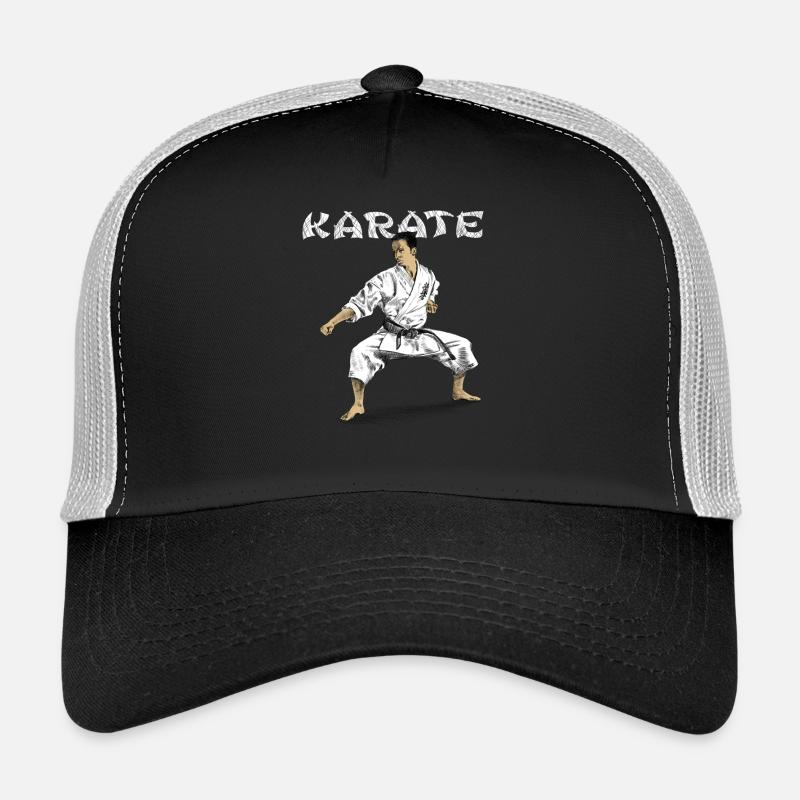 karate - Casquette trucker  - noir/gris pierre