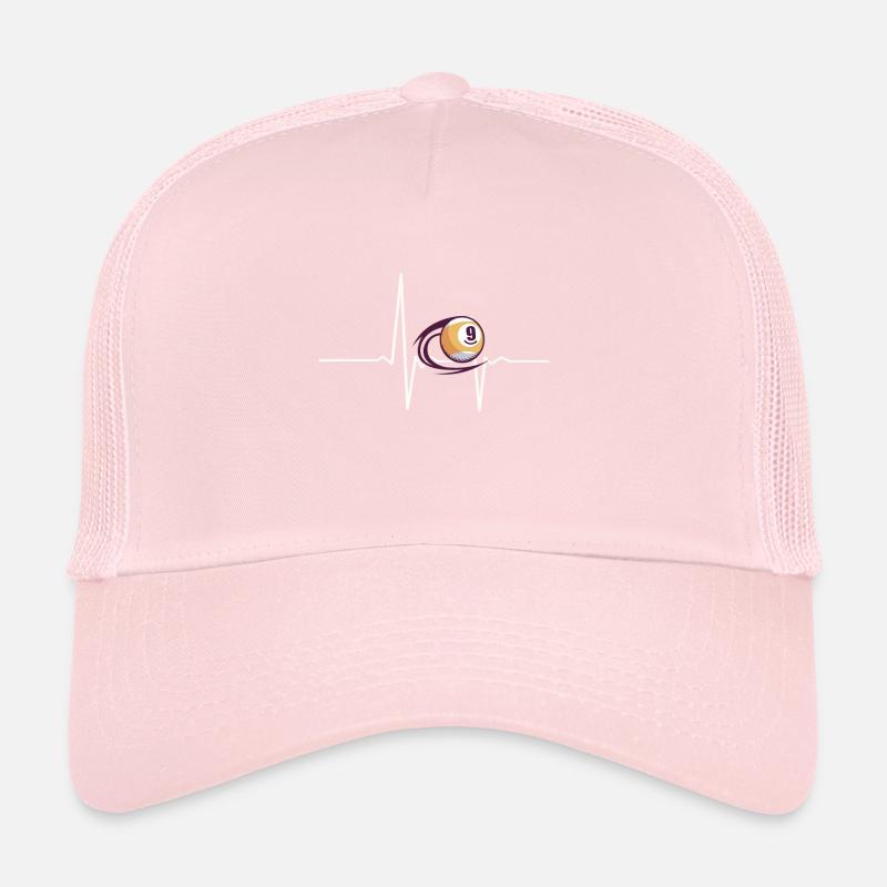 Billard Billardkugel Herzschlag Trucker Cap