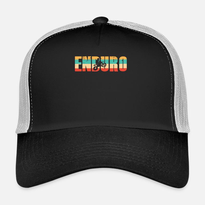 Enduro - Casquette trucker  - noir/gris pierre