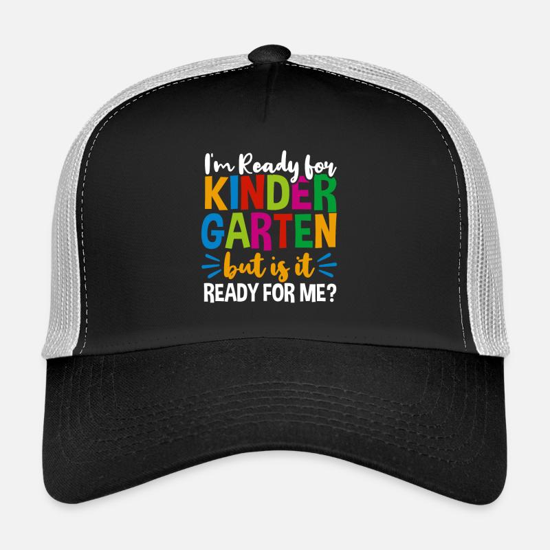 Kindergarten - Trucker Cap - Schwarz/Steingrau