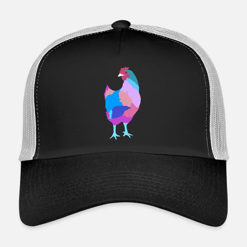 Huhn Henne - Trucker Cap - Schwarz/Steingrau
