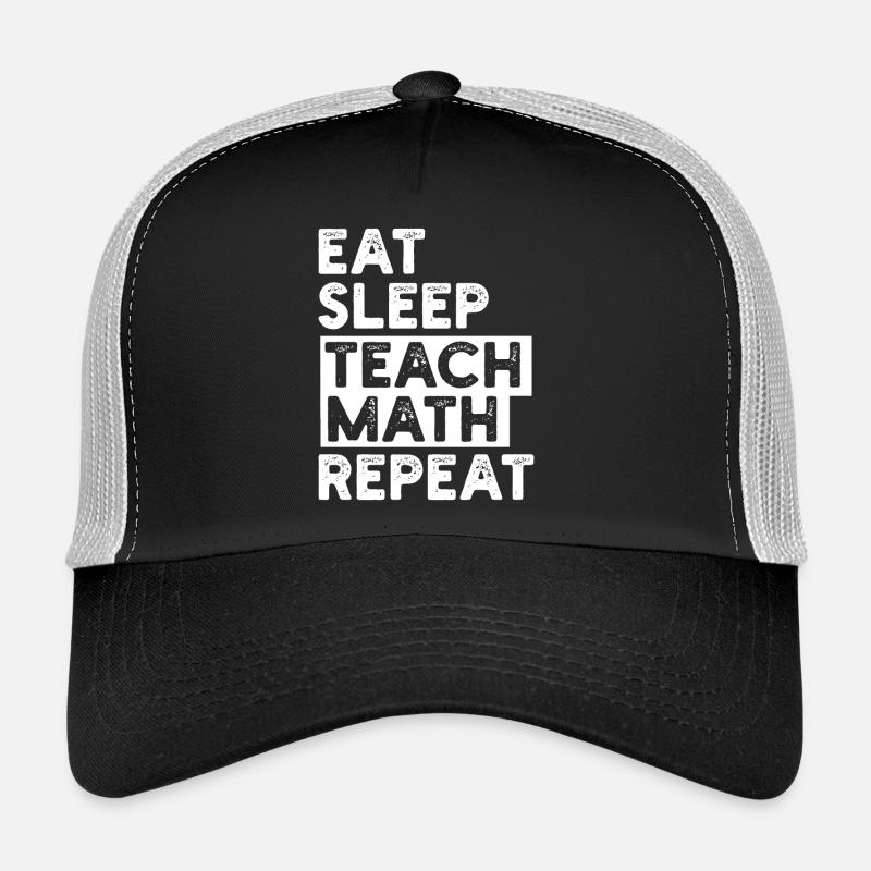 Professeur de mathématiques Mathématiques - Casquette trucker  - noir/gris pierre