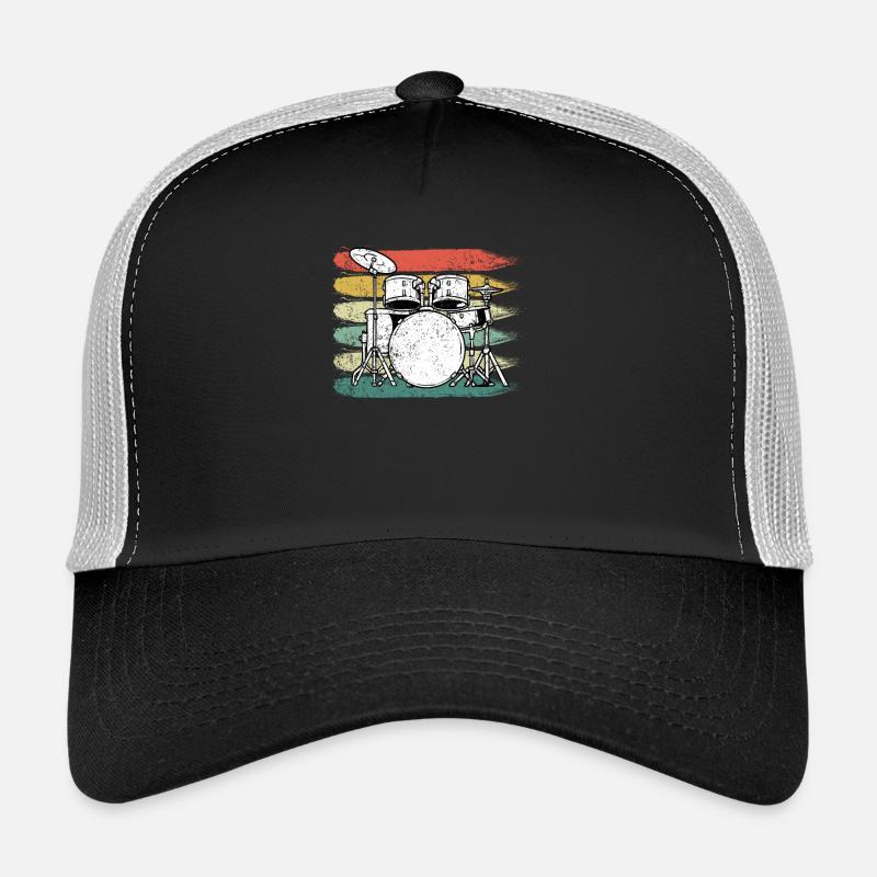 Tambours de batteur - Casquette trucker  - noir/gris pierre
