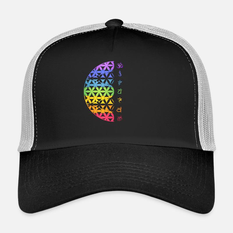 Blume des Lebens Symbol Meditation Chakra Trucker Cap