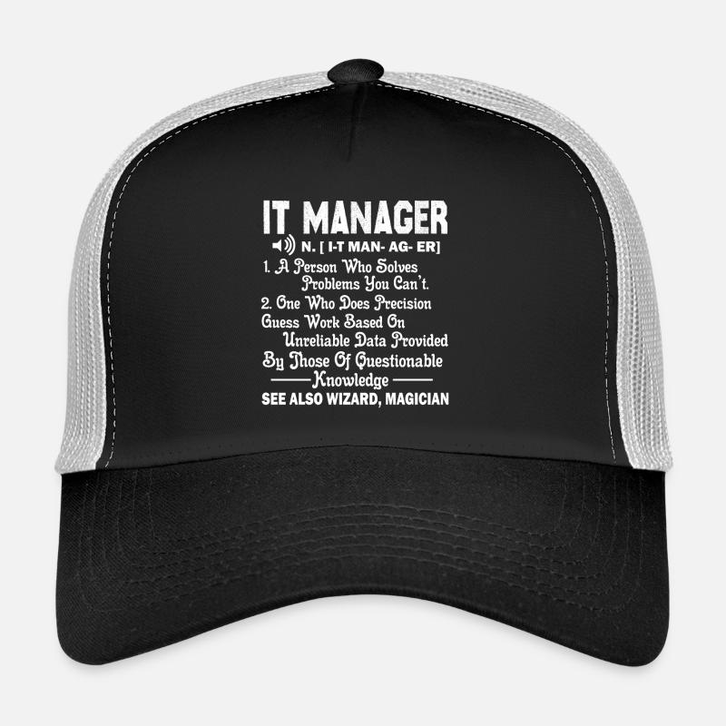IT Manager IT Manager Definition - Trucker Cap - Schwarz/Steingrau