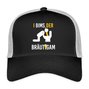 Junggesellenabschied - Trucker Cap - Schwarz/Steingrau - Vorne
