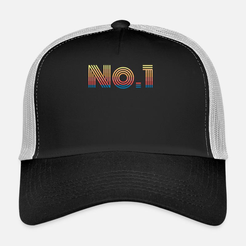 Nummer 1 No 1 - Trucker Cap - Schwarz/Steingrau