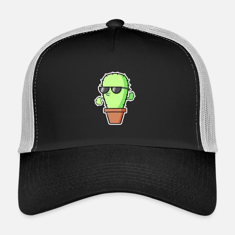 Cactus cool - Casquette trucker  - noir/gris pierre