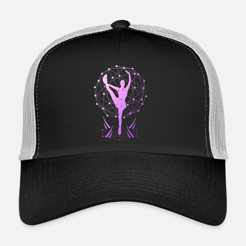 Eiskunstlauf Eiskunstläufer Eislaufen Eistanz - Trucker Cap - Schwarz/Steingrau
