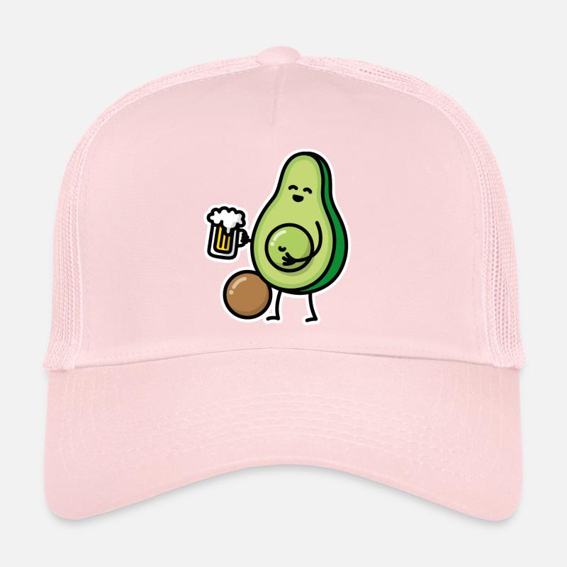 Funny avocado beer belly funny beer drinker gift Trucker Cap