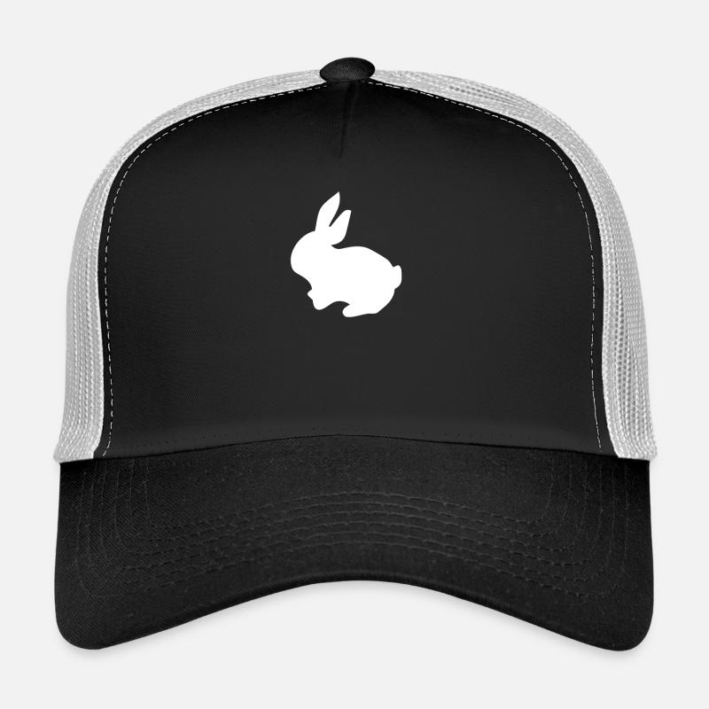 Hase Hasen süßer Hase - Trucker Cap - Schwarz/Steingrau