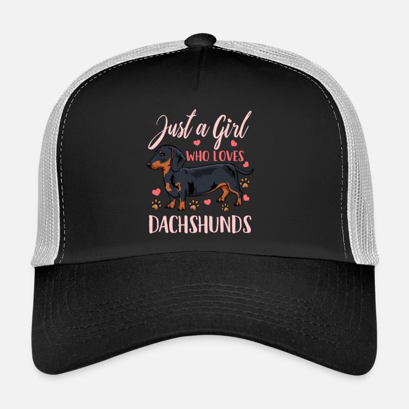 Dackel Dachshund - Trucker Cap - black/stone grey