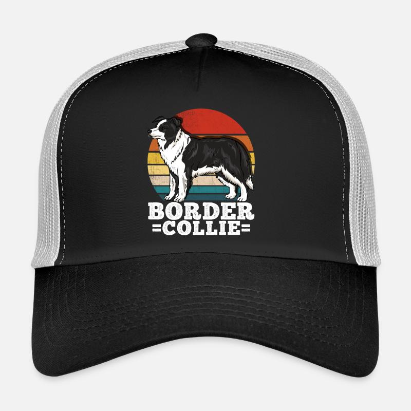 Border Collie Rétro Casquette trucker 