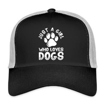 Hunde Hundeliebhaber - Trucker Cap - Schwarz/Steingrau - Vorne