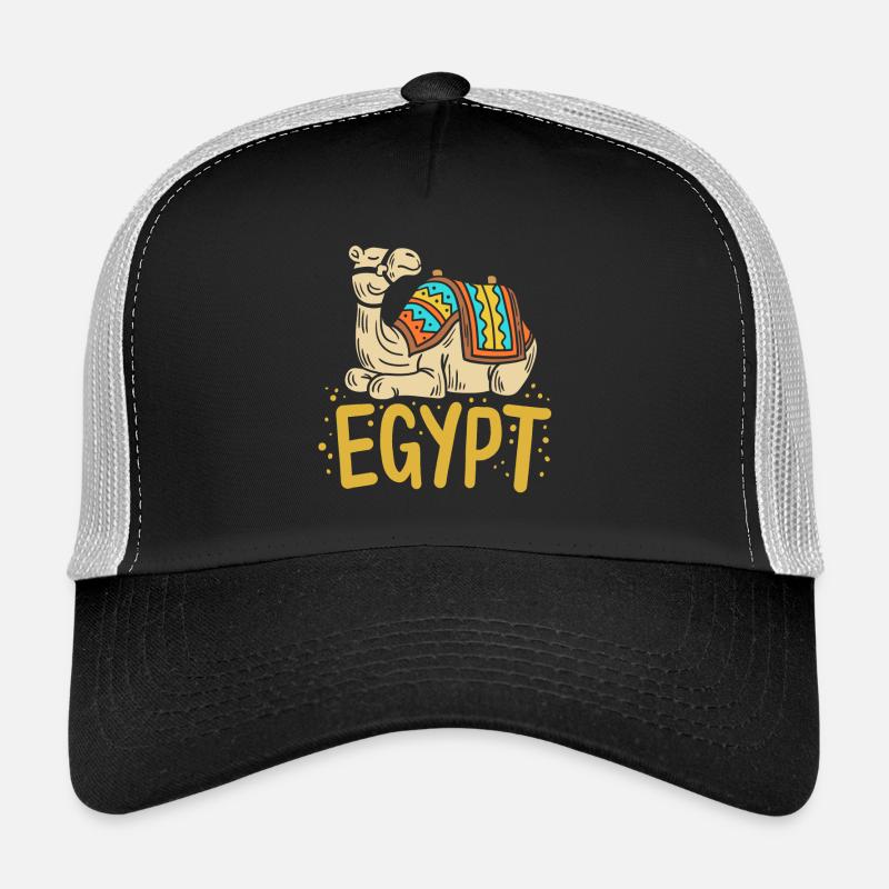 Ägypten Ägypter Kamel - Trucker Cap - Schwarz/Steingrau