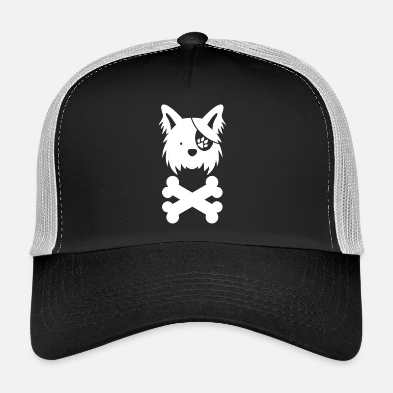 Design de pirate de chien de mer Casquette trucker 