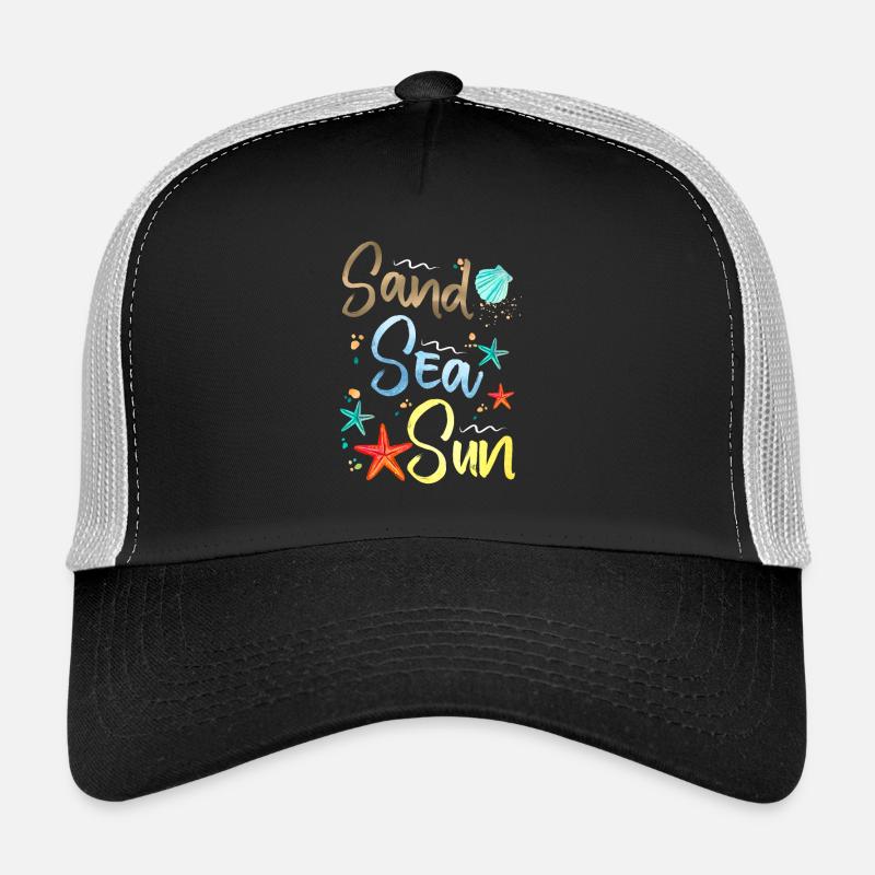 Illustration du soleil du lac de sable Casquette trucker 