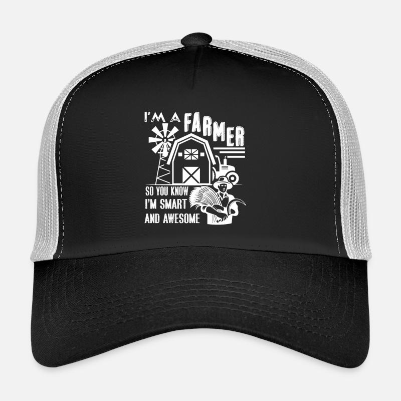 Bauer Ich bin ein großartiger Bauer - Trucker Cap - Schwarz/Steingrau