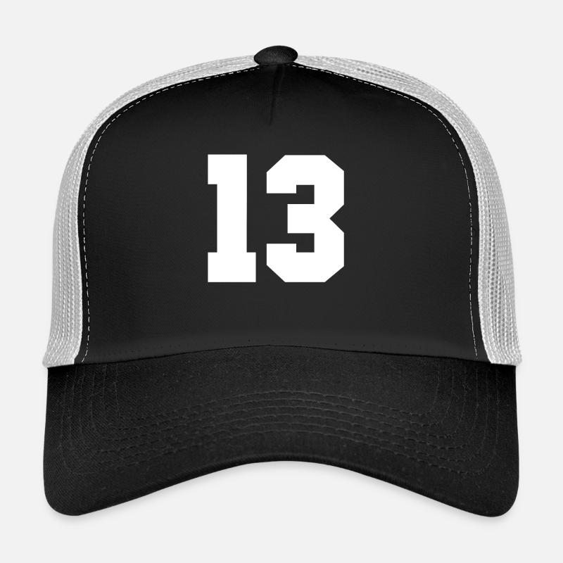 13 - Trucker Cap - Schwarz/Steingrau
