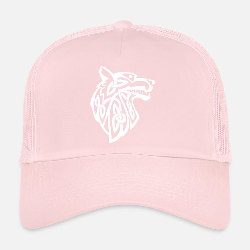 Wolf weiß Wikinger Trucker Cap