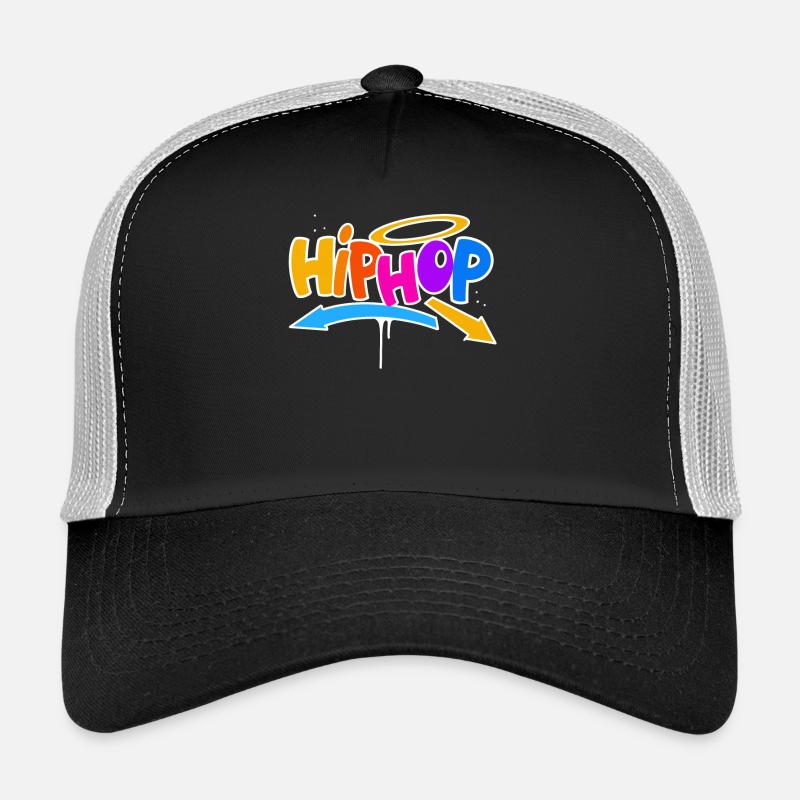 Hip Hop - Trucker Cap - Schwarz/Steingrau