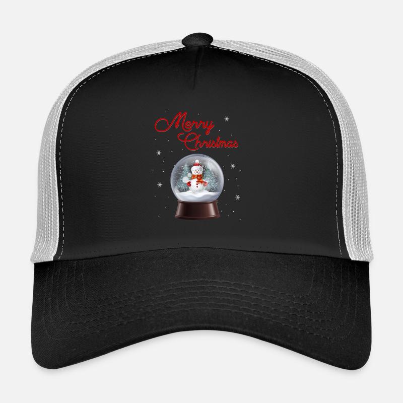 Snow Globe Snowman Winter Magic Trucker Cap