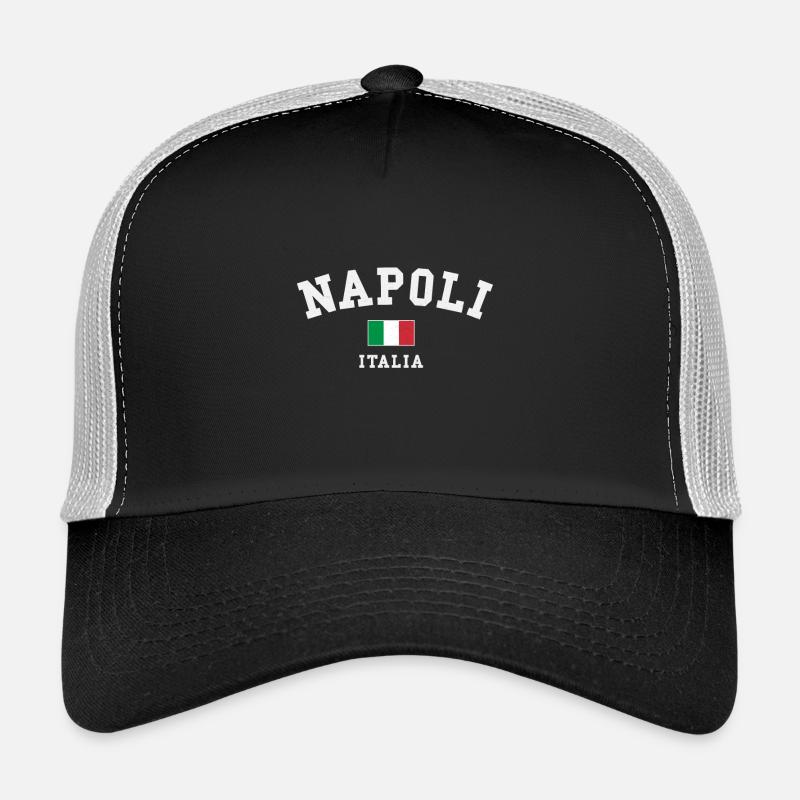 Napoli Italy - Trucker Cap - black/stone grey