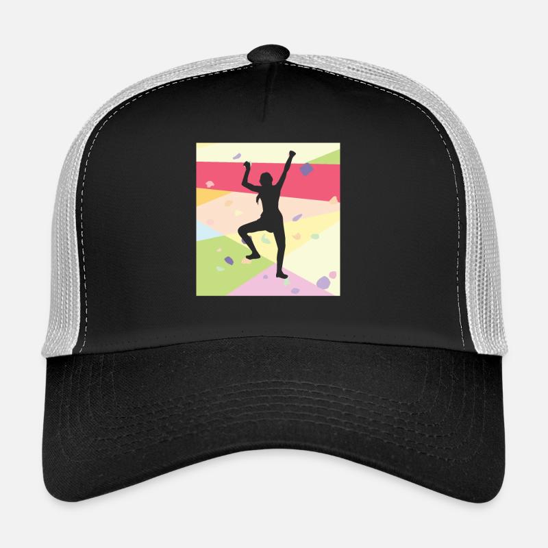 Klettern Kletterer - Trucker Cap - Schwarz/Steingrau