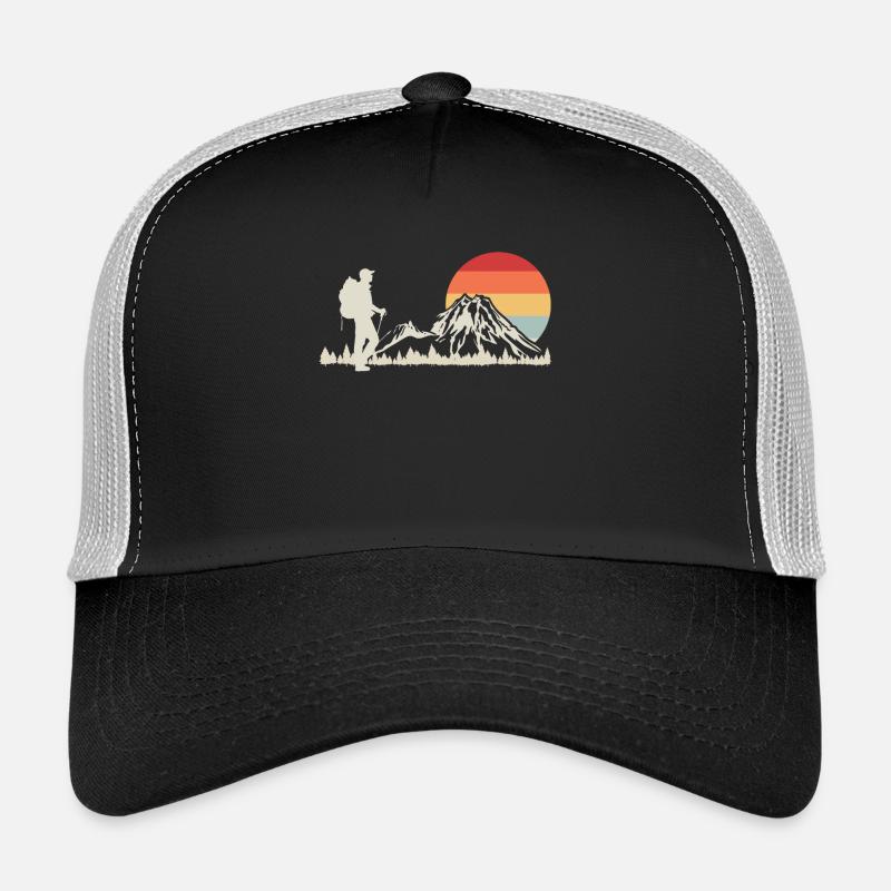 Randonneurs - Casquette trucker - noir/gris pierre
