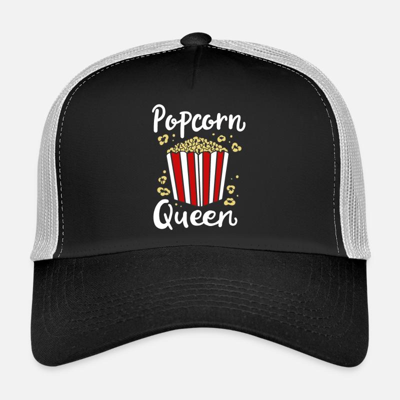 Popcorn - Trucker Cap - Schwarz/Steingrau