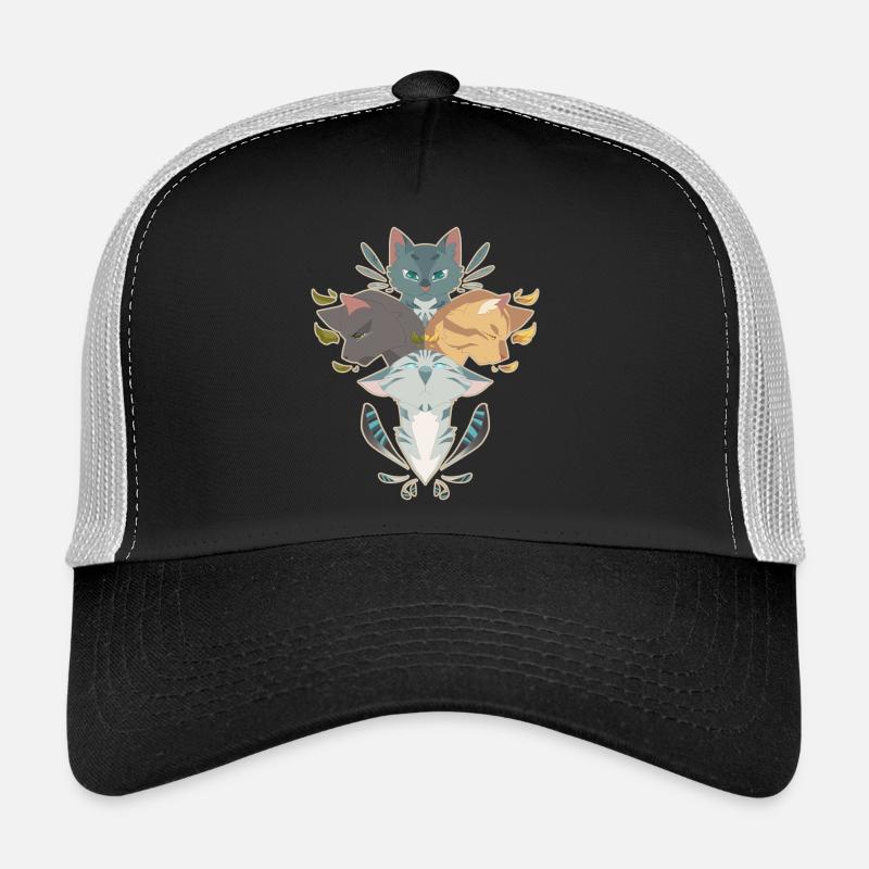 Jayfeather Häherfeder Cat Grey Warrior Cats - Trucker Cap - black/stone grey