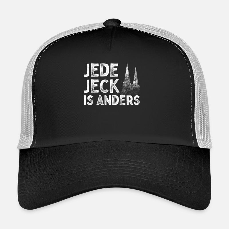 Kölsch Jede Jeck Is Anders Kölner Grundgesetz Köln - Trucker Cap - Schwarz/Steingrau