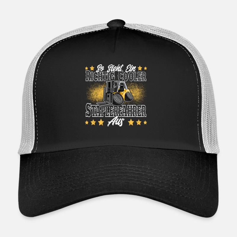 Staplerfahrer - Trucker Cap - Schwarz/Steingrau
