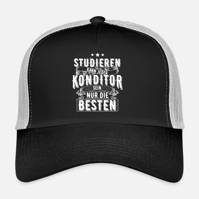 Konditor - Trucker Cap - Schwarz/Steingrau