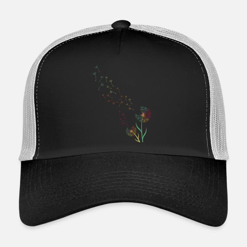 Pusteblume Löwenzahn - Trucker Cap - Schwarz/Steingrau
