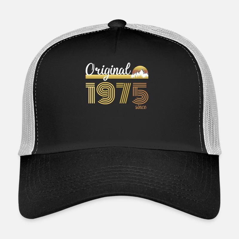 1975 - Trucker Cap - Schwarz/Steingrau
