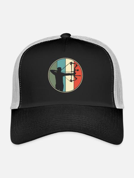 Archery Archery Retro - Trucker Cap - black/stone grey - Front