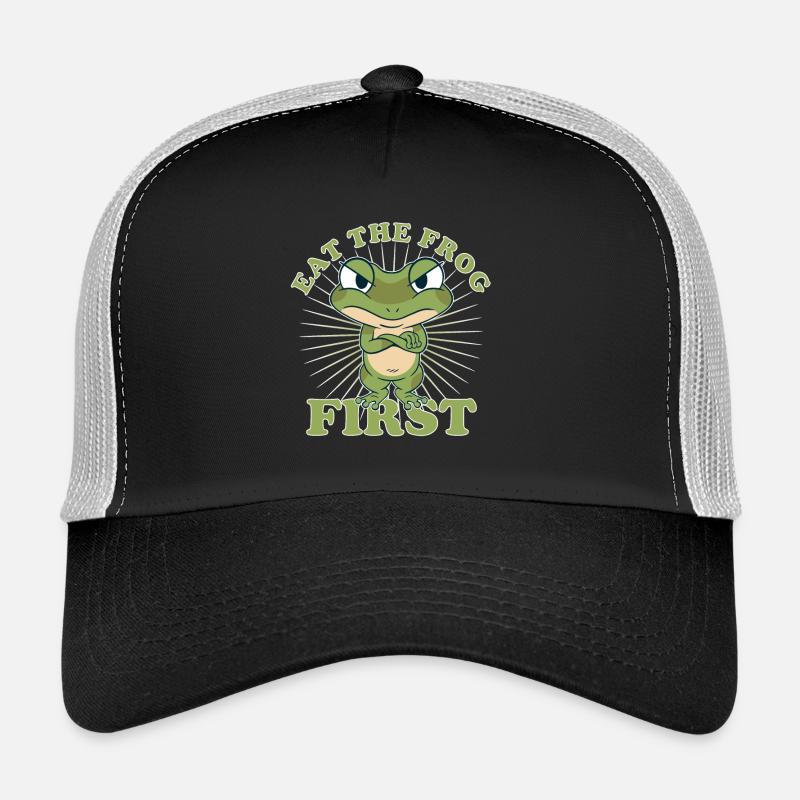 « Eat The Frog First » Comic To Dos d’abord Casquette trucker 