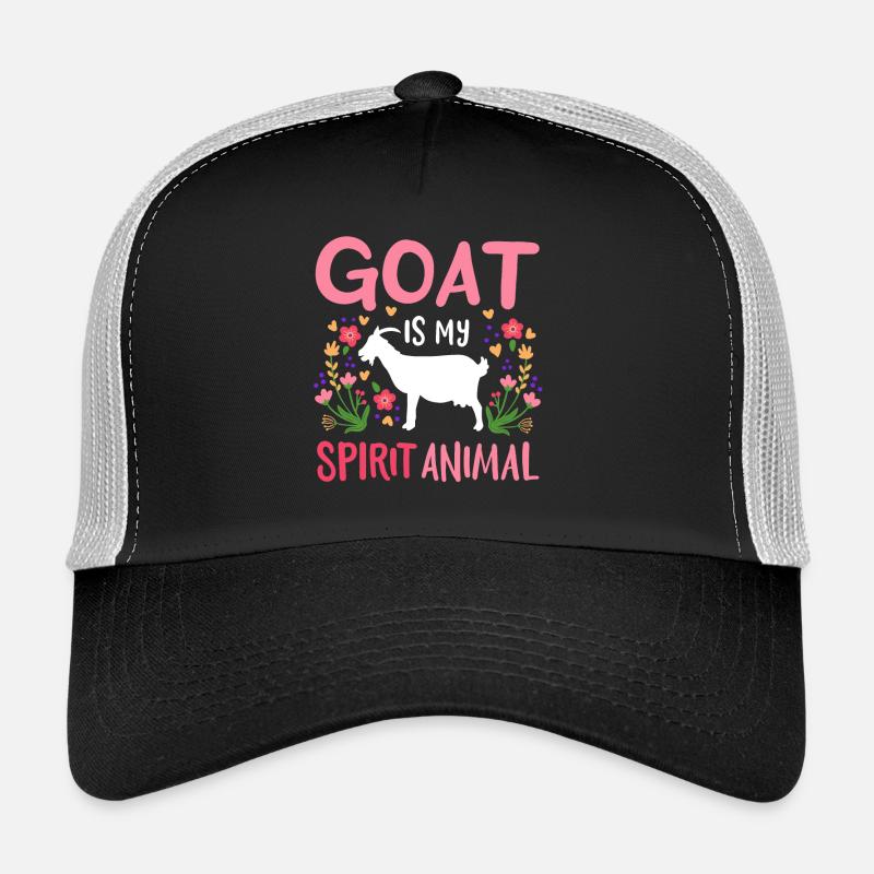 Goat goat keeper goat herder - Trucker Cap - black/stone grey