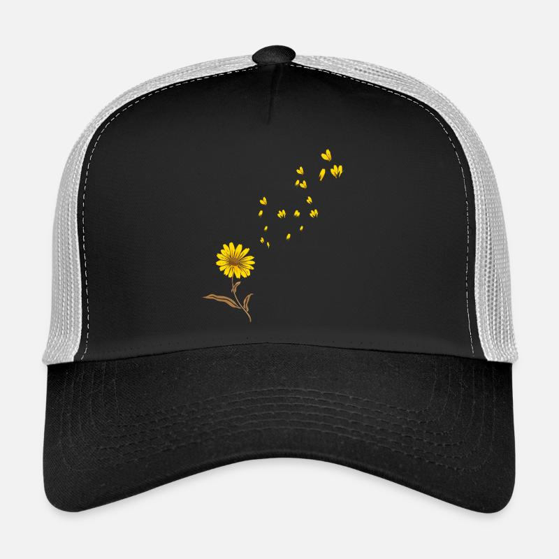 Sonnenblume - Trucker Cap - Schwarz/Steingrau