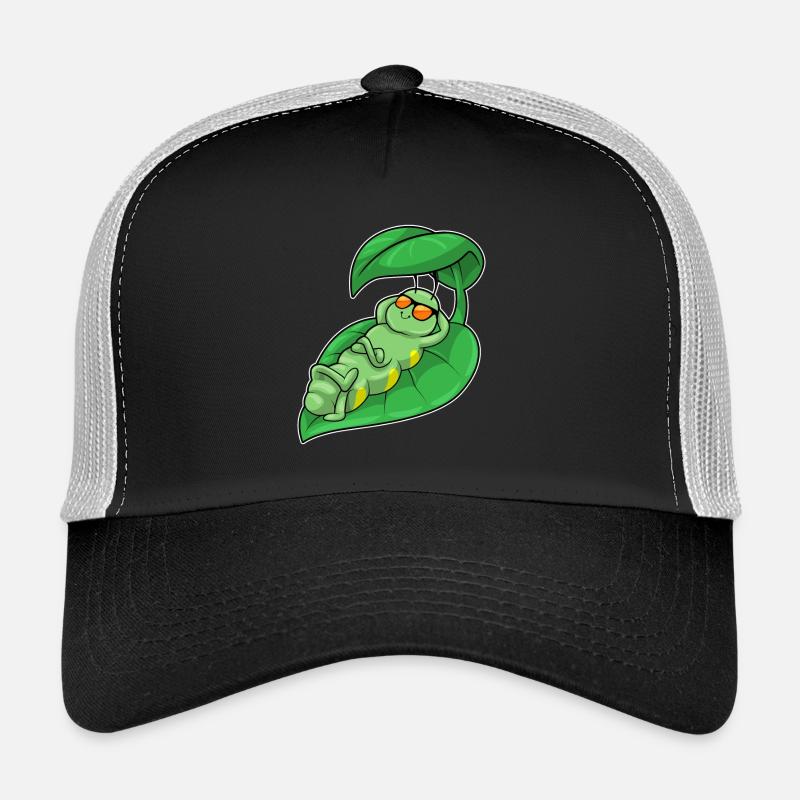 Chenille avec feuille comme parasol Casquette trucker 
