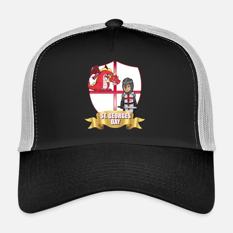 St George Day Dragon Knight - Trucker Cap - black/stone grey