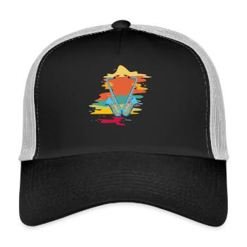 Saxophone - Trucker Cap - Schwarz/Steingrau - Vorne
