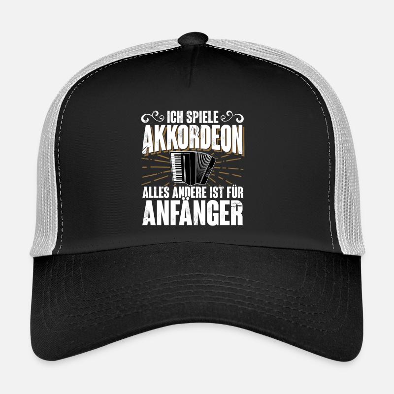 Akkordeon - Trucker Cap - Schwarz/Steingrau
