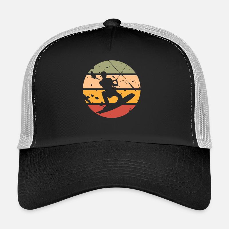 Wakeboard Wakeboarder - Casquette trucker  - noir/gris pierre
